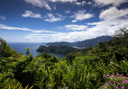 View of the North Coast of Trinidad.